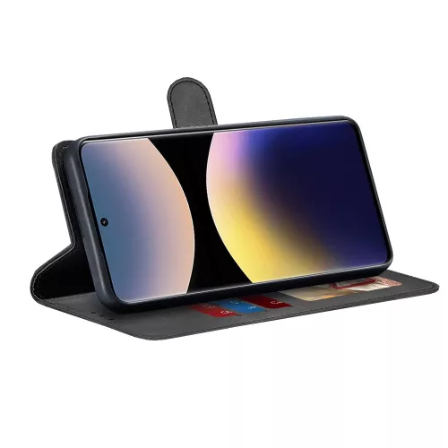 Techsuit - Diary Book kinyitható tok - Xiaomi Redmi Note 14 Pro 5G / Poco X7 - Fekete