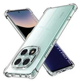  Techsuit - Shockproof Átlátszó Ütésálló Szilikon tok - Xiaomi Redmi Note 14 Pro 5G / Poco X7 - Átlátszó