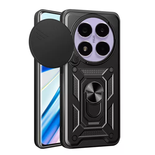Techsuit - CamShield ütésálló tok - Xiaomi Redmi Note 14 Pro 5G / Poco X7 - Fekete