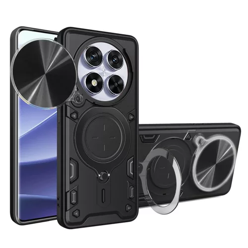 Techsuit - CamGuard Pro tok - Xiaomi Redmi Note 14 Pro 5G / Poco X7 - Fekete