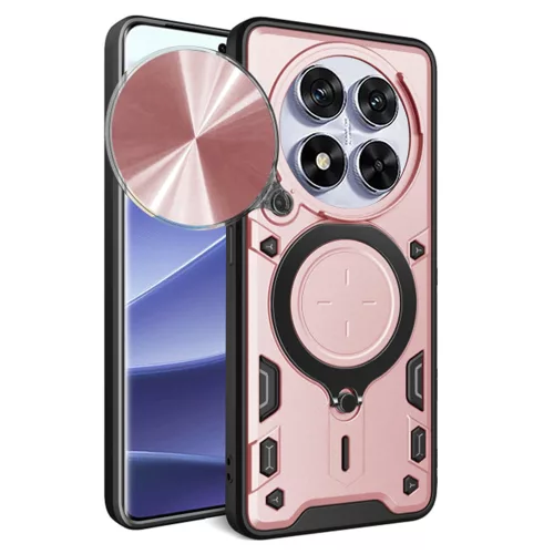 Techsuit - CamGuard Pro ütésálló tok - Xiaomi Redmi Note 14 Pro 5G / Poco X7 - Rosegold