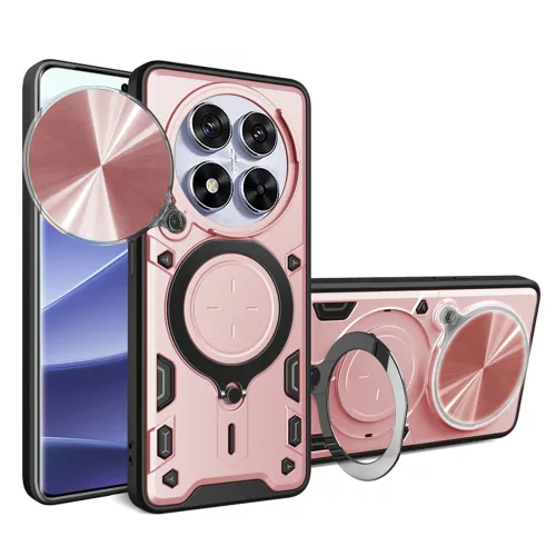 Techsuit - CamGuard Pro ütésálló tok - Xiaomi Redmi Note 14 Pro 5G / Poco X7 - Rosegold