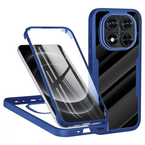 Techsuit - ColorVerse 360 tok kijelzővédővel - Xiaomi Redmi Note 14 Pro 5G / Note 14 Pro+ 5G / Poco X7 - Kék