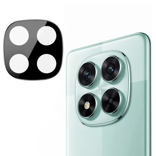 Techsuit - Full Camera - Kameravédő üvegfólia - Xiaomi Redmi Note 14 Pro 5G / Poco X7 - Fekete