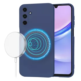   Techsuit - SoftFlex MagSafe tok - Samsung Galaxy A15 4G / A15 5G - Sötétkék