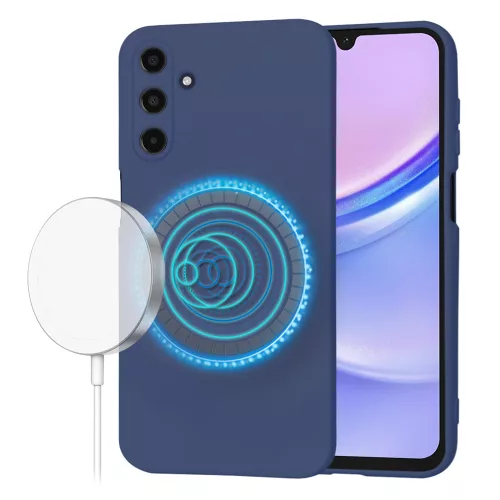 Techsuit - SoftFlex MagSafe tok - Samsung Galaxy A15 4G / A15 5G - Sötétkék