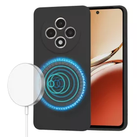   Techsuit - SoftFlex MagSafe tok - Oppo Reno12 F 4G / Reno12 F 5G / Reno12 FS 4G / Reno12 FS 5G - Fekete