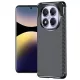 Techsuit - CarbonFiber szilikon tok - Xiaomi Redmi Note 14 Pro 5G / Redmi Note 14 Pro+ 5G / Poco X7 - Fekete