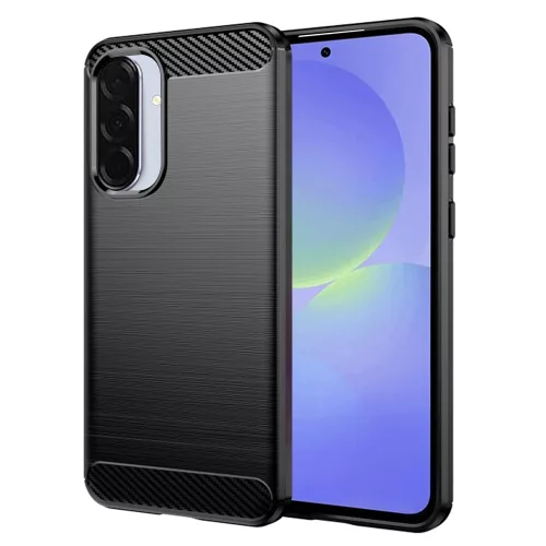 Techsuit - Carbon szilikon tok - Samsung Galaxy A36 5G / A56 5G - Fekete