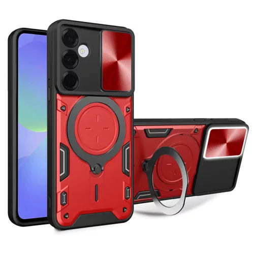 Techsuit - CamGuard Pro ütésálló tok - Samsung Galaxy A36 5G - Piros