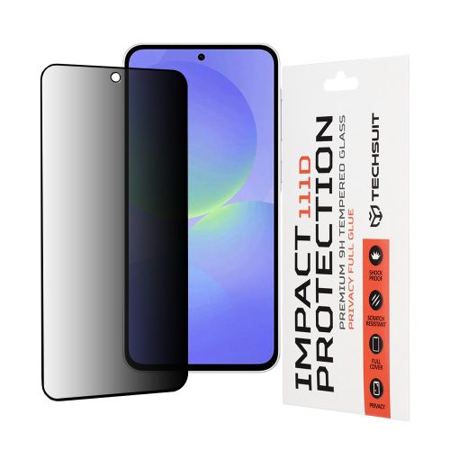 Techsuit - 111D Privacy betekintésgátló üvegfólia - Samsung Galaxy A36 5G / A56 5G - Fekete