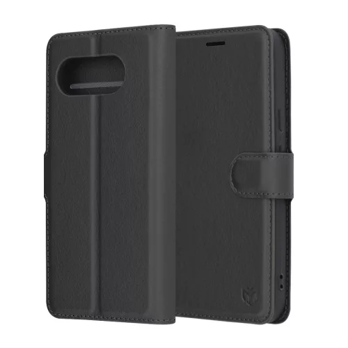 Techsuit - Leather Folio - Google Pixel 9a - Black