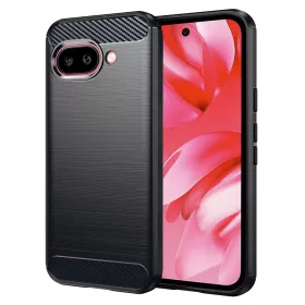Techsuit - Carbon szilikon tok - Google Pixel 9a - Fekete