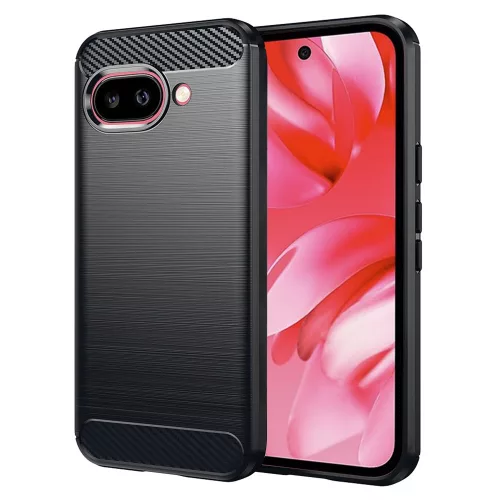 Techsuit - Carbon szilikon tok - Google Pixel 9a - Fekete
