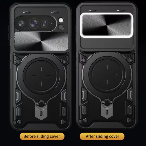 Techsuit - CamGuard Pro ütésálló tok - Google Pixel 9a - Fekete