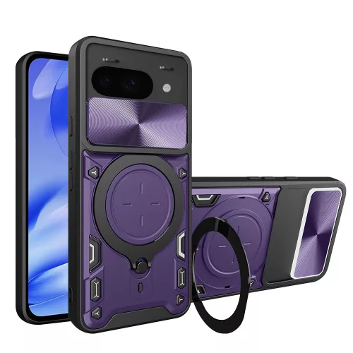 Techsuit - CamGuard Pro ütésálló tok - Google Pixel 9a - Lila