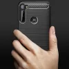 Techsuit - Carbon szilikon tok - Motorola One Fusion Plus - Fekete
