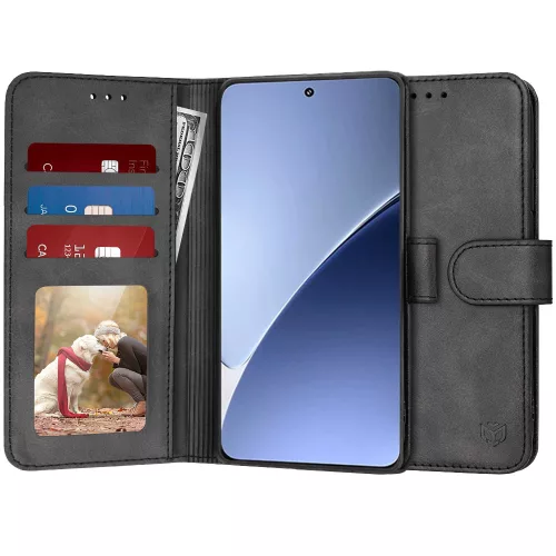 Techsuit - Diary Book kinyitható tok - Xiaomi 15 Pro - Fekete