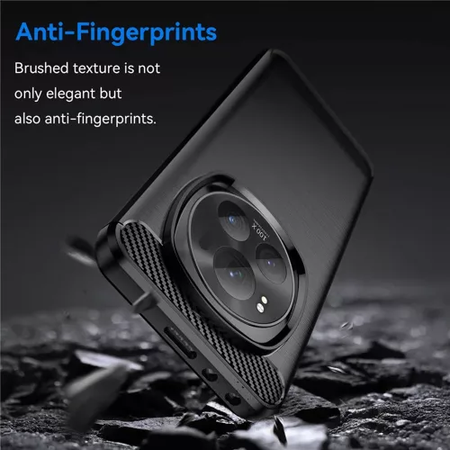 Techsuit - Carbon szilikon tok - Xiaomi 15 - Fekete