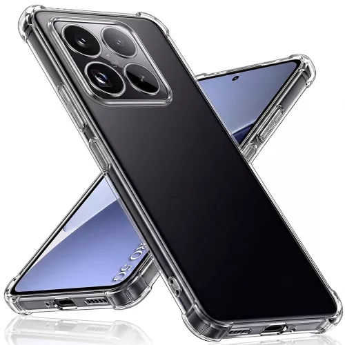 Techsuit - Shockproof Átlátszó Ütésálló Szilikon tok - Xiaomi 15 Pro - Átlátszó