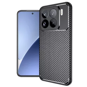 Techsuit - CarbonFiber szilikon tok - Xiaomi 15 Pro - Fekete