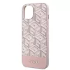 Guess - GCube Csíkos MagSafe (GUHMP14SHGCFSEP) - iPhone 14 - Rózsaszín