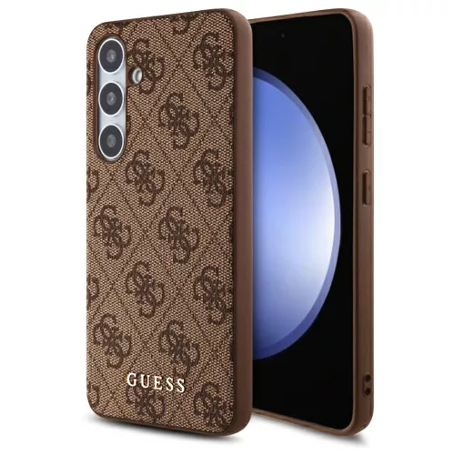 Guess - Keménytok 4G Klasszikus (GUHCS24FEG4GFBR) - Samsung Galaxy S24 FE - Barna