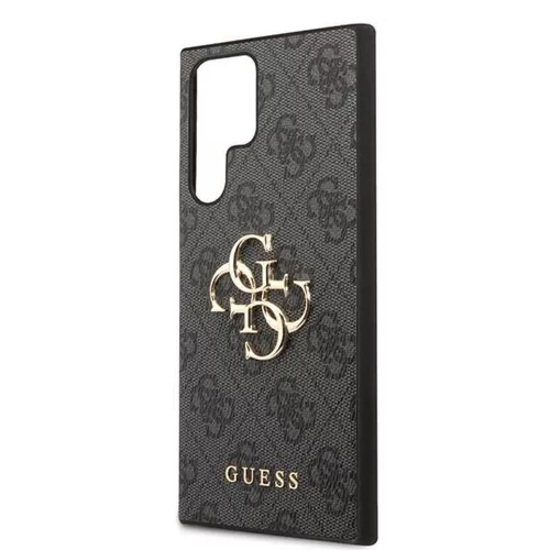 Guess - Bőr 4G Fém Logó (GUHCS24L4GMGGR) - Samsung Galaxy S24 Ultra - Fekete