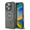 Guess - IML Csillámos Kör MagSafe (GUHMP16LHFGEREK) - iPhone 16 Pro - Fekete