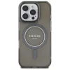 Guess - IML Csillámos Kör MagSafe (GUHMP16LHFGEREK) - iPhone 16 Pro - Fekete