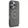 Guess - IML Csillámos Kör MagSafe (GUHMP16LHFGEREK) - iPhone 16 Pro - Fekete