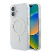 Guess - IML Csillámos Kör MagSafe (GUHMP16SHFGERET) - iPhone 16 - Átlátszó