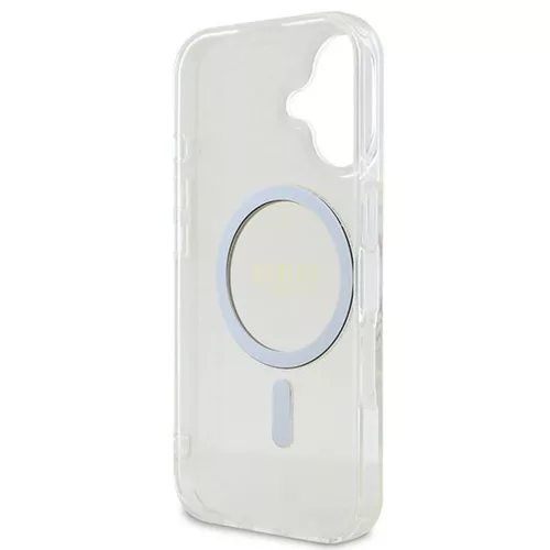 Guess - IML Csillámos Kör MagSafe (GUHMP16SHFGERET) - iPhone 16 - Átlátszó