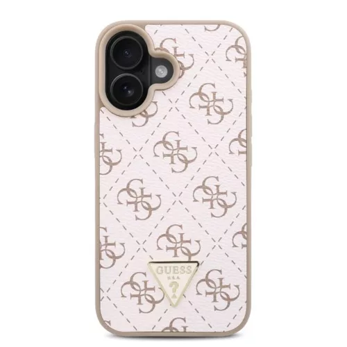 Guess - Hardcase  4G Triangle Metal Logo (GUHCP16MPG4GPH) - iPhone 16 Plus - White