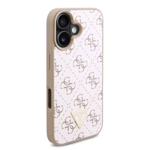 Guess - Hardcase  4G Triangle Metal Logo (GUHCP16MPG4GPH) - iPhone 16 Plus - White