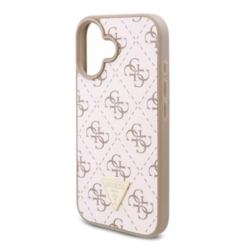 Guess - Hardcase  4G Triangle Metal Logo (GUHCP16MPG4GPH) - iPhone 16 Plus - White
