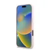 Guess - Szilikon Fém Logó Felirat és Kerettel (GUHCP16LSMBSLP) - iPhone 16 Pro - Rózsaszín