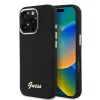 Guess - Szilikon Fém Logó Felirat és Kerettel (GUHCP16LSMBSLK) - iPhone 16 Pro - Fekete