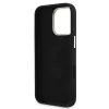 Guess - Szilikon Fém Logó Felirat és Kerettel (GUHCP16LSMBSLK) - iPhone 16 Pro - Fekete