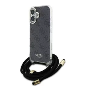   Guess - Zsinóros Keresztpántos 4G Mintás (GUHCP16SHC4SEK) - iPhone 16 - Fekete