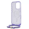 Guess - IML Zsinóros Keresztpántos Felirat MagSafe (GUHMP16LHCTSGNSU) - iPhone 16 Pro - Lila