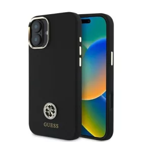   Guess - Szilikon Strassz Logó 4G (GUHCP16SM4DGPK) - iPhone 16 - Fekete
