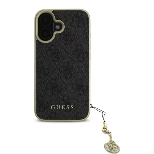 Guess - Keménytok 4G Díszítő Kollekció (GUHCP16MGF4GGR) - iPhone 16 Plus - Fekete