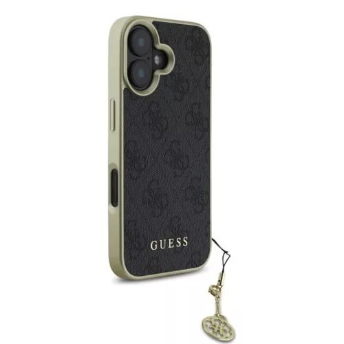 Guess - Keménytok 4G Díszítő Kollekció (GUHCP16MGF4GGR) - iPhone 16 Plus - Fekete