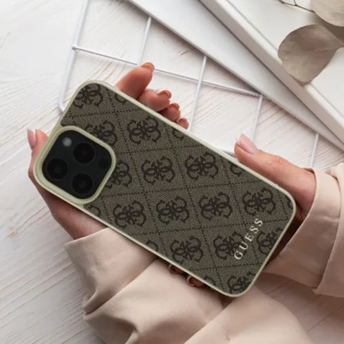 Guess - Keménytok 4G Díszítő Kollekció (GUHCP16MGF4GGR) - iPhone 16 Plus - Fekete
