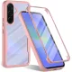 Techsuit - ColorVerse 360 tok kijelzővédővel - Samsung Galaxy A36 5G / A56 5G - Rózsaszín