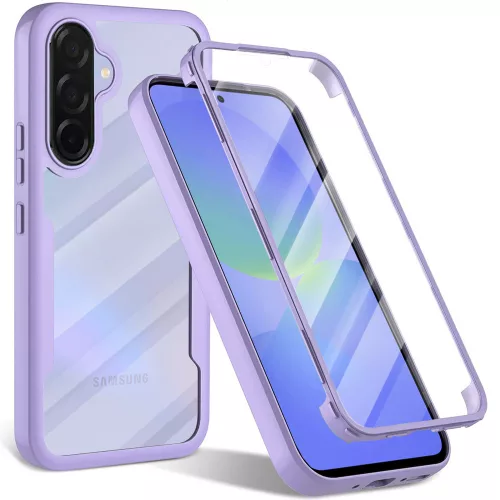 Techsuit - ColorVerse 360 tok kijelzővédővel - Samsung Galaxy A36 5G / A56 5G - Lila