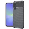 Techsuit - CarbonFiber szilikon tok - Samsung Galaxy A36 5G / A37 5G - Fekete