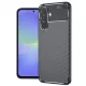 Techsuit - CarbonFiber szilikon tok - Samsung Galaxy A36 5G / A37 5G - Fekete