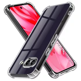   Techsuit - Shockproof Átlátszó Ütésálló Szilikon tok - Google Pixel 9a - Átlátszó